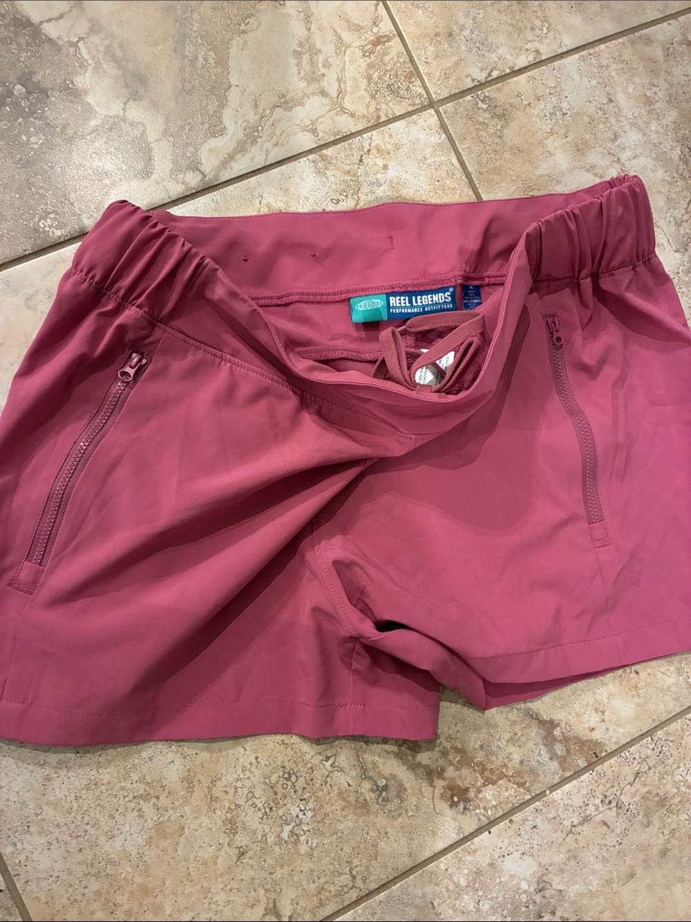 Reel Legends Women's Athletic Shorts — Dusty Rose